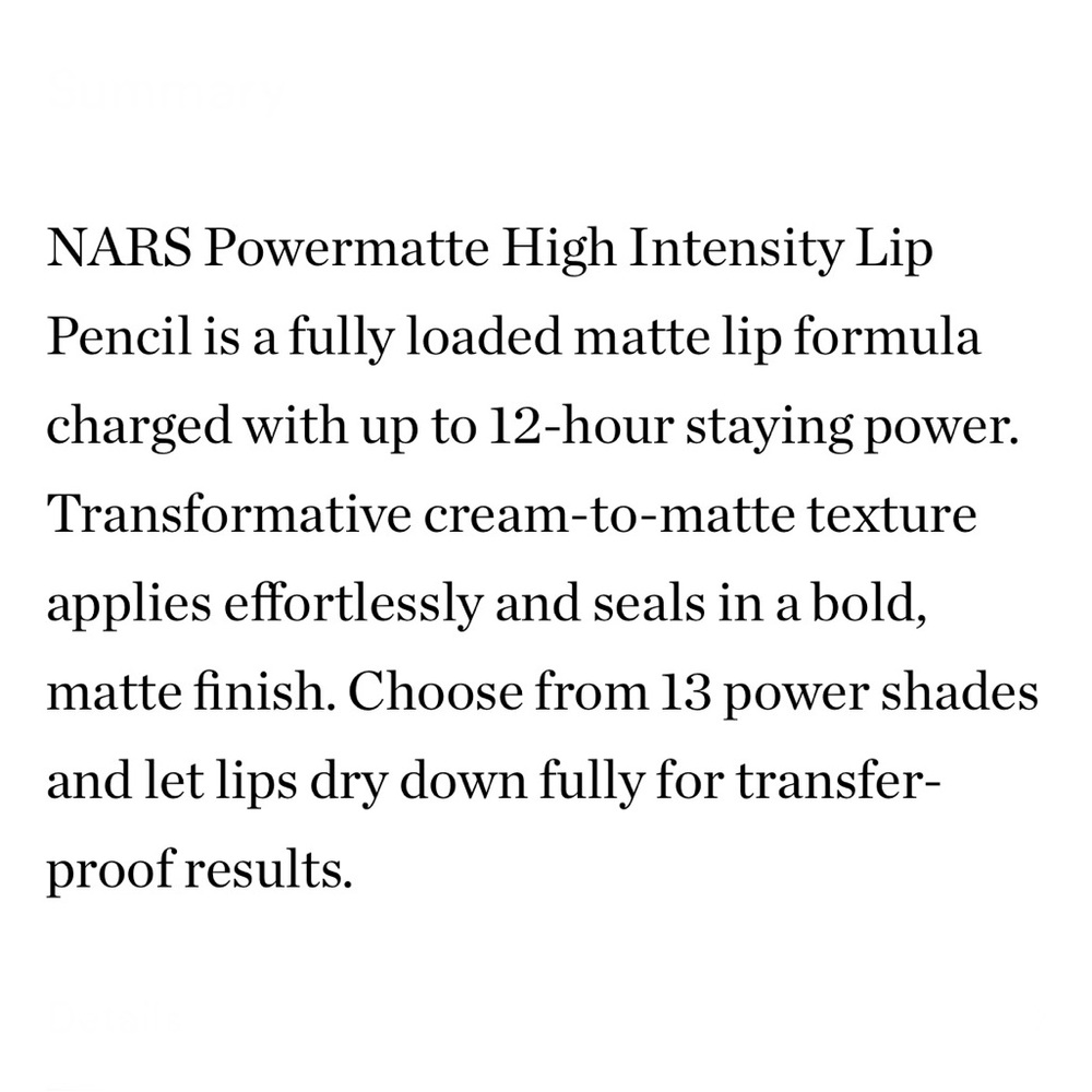 NARS Powermatte High Intensity Lip Pencil Mini βWalkyrieβ - Picture 7 of 7
